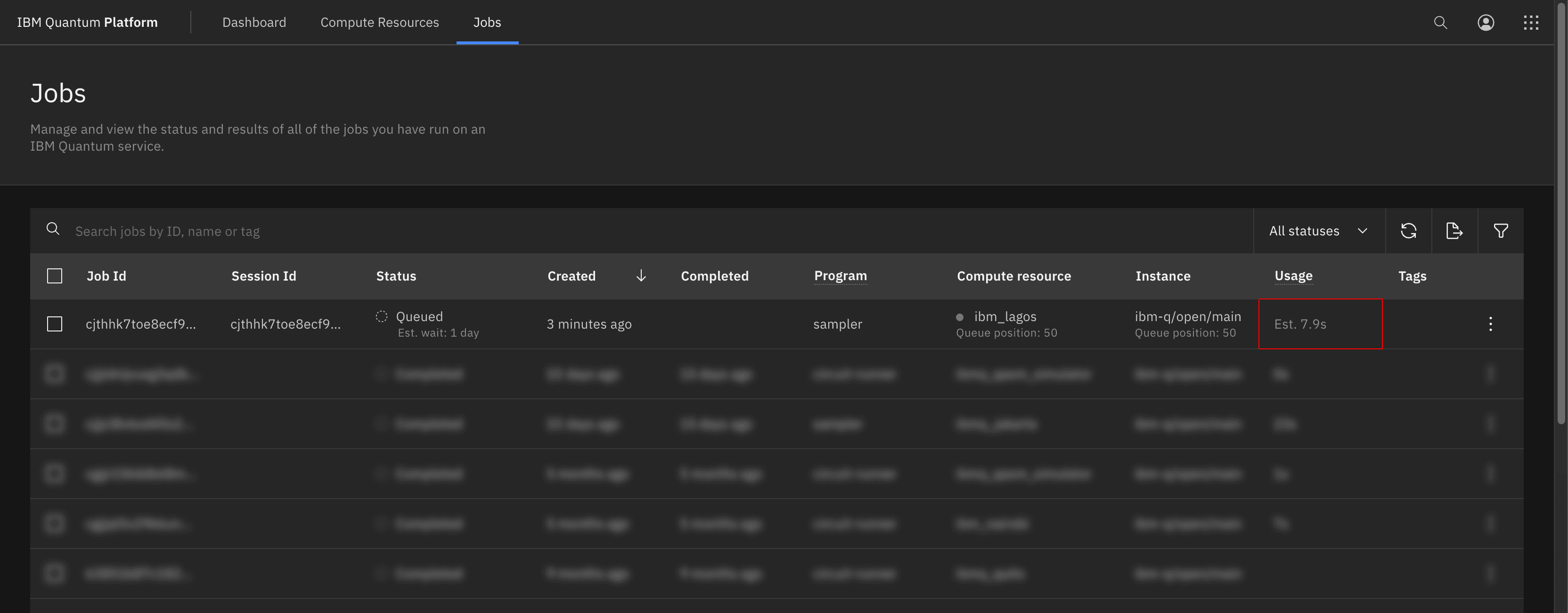 Example of a job estimation