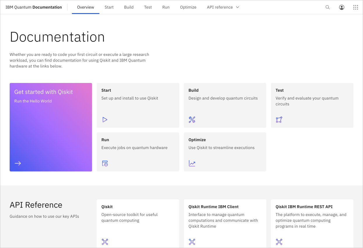 Documentation content structure