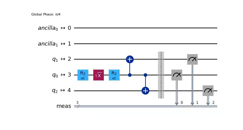 [Circuit diagram output by the previous code.]